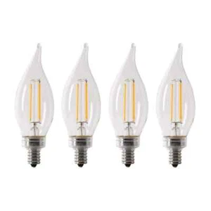 Feit Electric 40W Equivalent BA10 E12 Dimmable Filament LED Bulb 3000K (4-PACK) - Picture 1 of 15