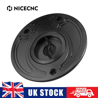 Black Fuel Tank Gas Cap Fits Kawasaki ZX-6R 2000-2001 2002 2003 2004 2005 2006 - Image 1 of 4