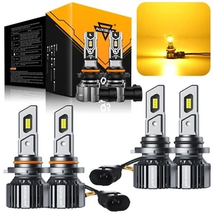 9005 9006 H10 LED Headlight Amber Fog Bulb for GMC Sierra 1500 2500 HD 2003-2006 - Bild 1 von 12