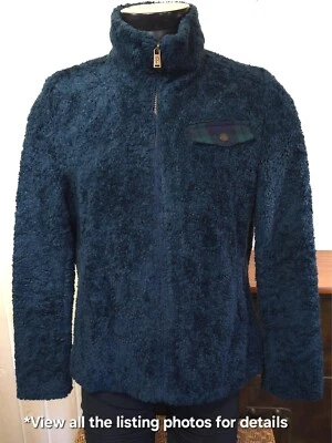 Pendleton Mujer L Pila Profunda Polar Cremallera Completa Suéter Chaqueta Azul Marino Foto 1 de 4