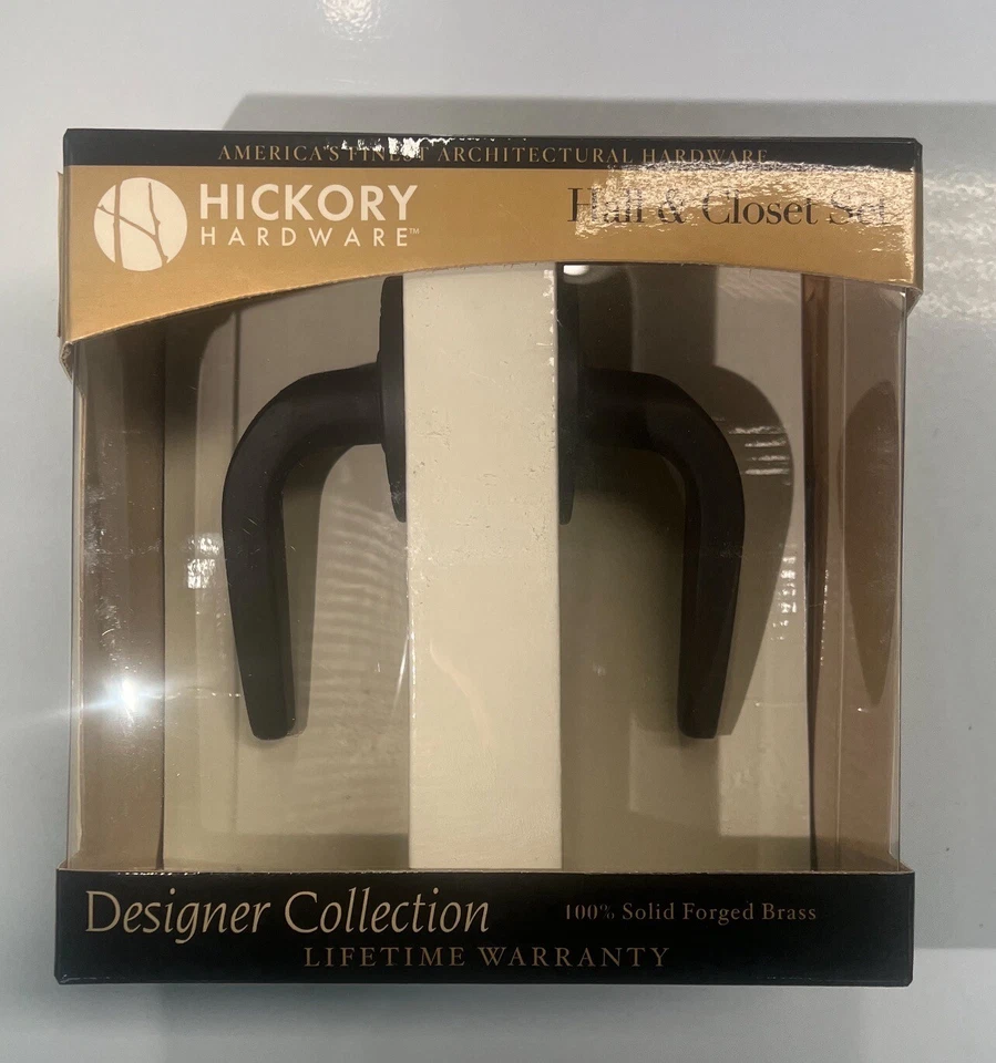 Juego de palancas de pasillo y armario Hickory Hardware 71016-2118 Foto 1 de 4