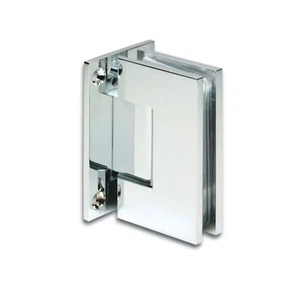 Chrome Glass to Wall Mounted 90° Hinge - Picture 1 of 1