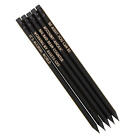 5pcs Profession Pencil Set Goldleaf Words Wooden Pencils For Art Drawing Sketch 