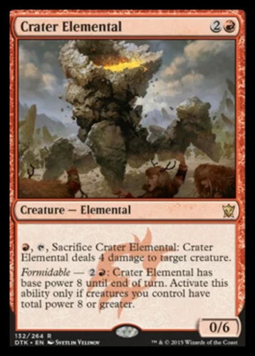 4 Crater Elemental ~ Lightly Played Dragons of Tarkir 4x x4 Playset MTG Magic Ul - Image 1 of 1