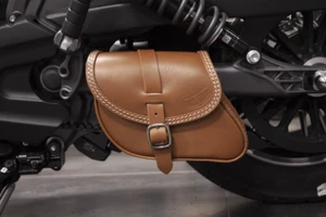 SADDLEBAG LEATHER FOR 2015-2025 INDIAN 101 SCOUT , SCOUT BOBBER , SPORT SCOUT - Picture 1 of 7