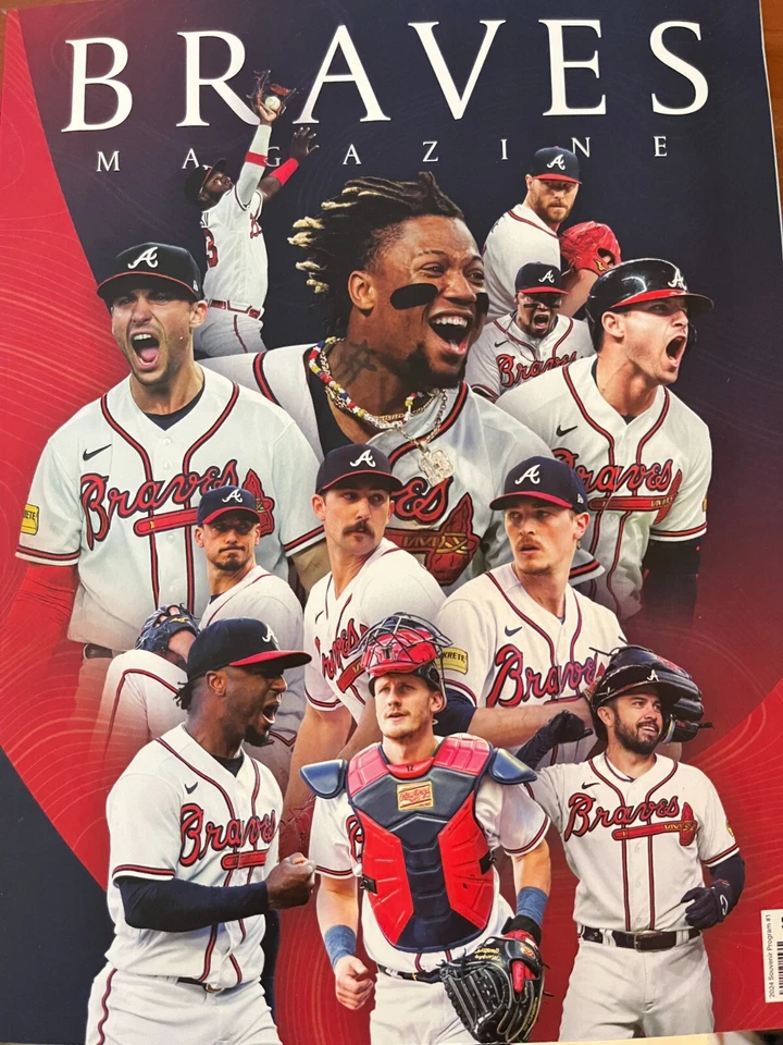 2024 ATLANTA BRAVES YEARBOOK MLB COMMEMORATES WORLD SERIES CHAMPIONS 328 PG - Image 1 of 1