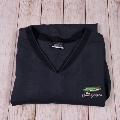 Nike V-Neck Long Sleeve Shirt Men's 3XL Black Performance Golf Coeur d'Alene - Image 1 of 4