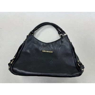 Michael Kors Bedford Women's Shoulder Bag Tote Black Bowling Satchel Leather - Image 1 of 4