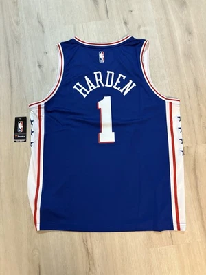 NBA  Philadelphia 76'ers James Harden Fanatics Fast Break NBA Large Jersey NWT - Image 1 of 3