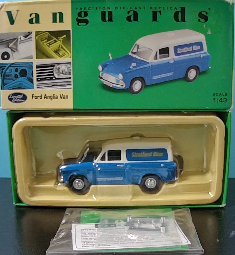 VANGUARDS - FORD ANGLIA VAN - STRATFORD BLUE - 1:43 - VA00414 - Image 1 of 1
