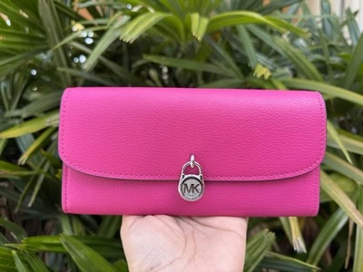 Michael Kors Jet Set Hamilton LG Flap Continental Envelope Wallet Dragon Fruit - Image 1 of 4