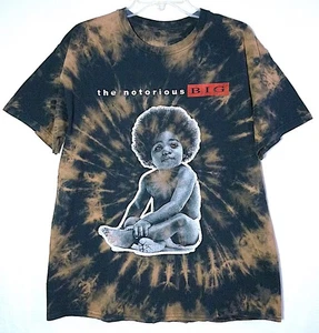 The Notorious B.I.G. Black & Tan Tie Dye T-shirt size Large - Picture 1 of 11