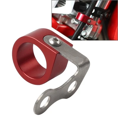 Guía de cable inferior de manguera de freno delantero roja para HONDA XR230 400R/600R/650R XR250 L/R Foto 1 de 4