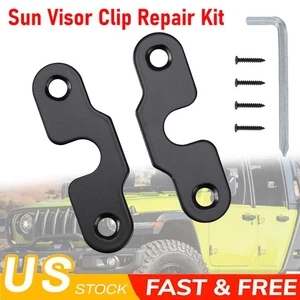 2PCS Sun Visor Clip Repair Kit For Jeep Wrangler JK JL Gladiator JT 2018-2022 - Bild 1 von 13
