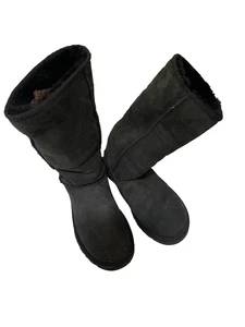 UGG Australia Boots Black  Cold Winter Sexy Snow Holidays Women's Size 6 - Picture 1 of 13