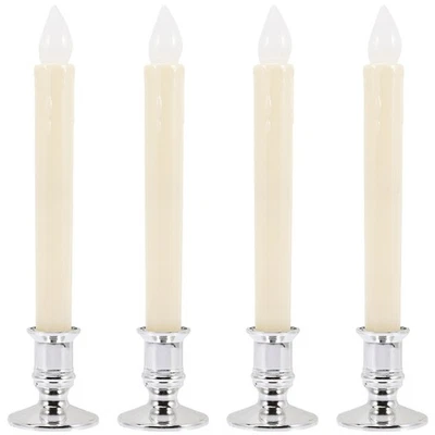  4PCS LED -Kerzenlichter flackern hohe Kerzenlichter Dekoration Home Party - Bild 1 von 4