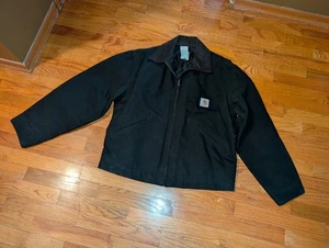 Giacca Carhartt Detroit vintage nera J80BLK made USA abbigliamento da lavoro taglia large - Foto 1 di 8
