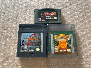 Turok 2 Semillas + Turok 3 Shadow + Turok Evolution (GBA) - SOLO CARROS *AUTÉNTICOS - Imagen 1 de 2