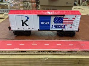 K LINE LOVES AMERICA O gauge box car doors slide - Picture 1 of 11