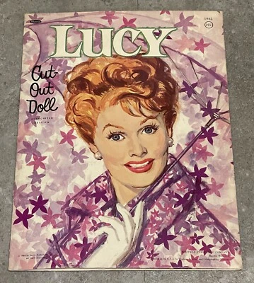 Vintage Paper Doll Cut Out Book "I Love Lucy" Show, Lucille Ball 1964 - Image 1 of 4