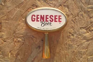 Manico rubinetto birra vintage Genesee, bianco, metallo, due lati - Foto 1 di 9