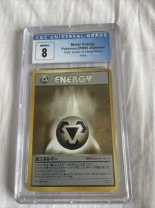 CGC 8 Metal Energy HOLO RARE Japanese Pokemon Card (Gold, Silver 2000) - Picture 1 of 2