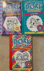 Dork Dairies Series Lot Of 3 Paperback Books In Set GOOD Frenemies Crush & Dear! - Picture 1 of 24
