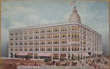 Minneapolis, MN 1909 Postcard: Donaldson Glass Block - Minnesota Minn