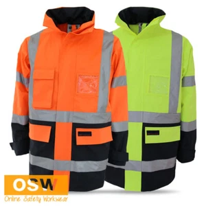 H - Pattern Orange/Navy, Yellow/Navy 2t Biomotion Jacket Traffic Controller 3962 - Picture 1 of 4