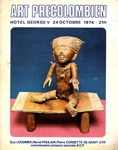 ART PRECOLOMBIEN CATALOGUE VENTE LOUDMER  24/10/1974 - Imagen 1 de 5