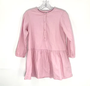 Hanna Andersson Top Girls 8 Pink Corduroy Button Pleated Long Sleeve Tunic - Picture 1 of 8