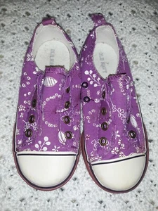 GIRL'S SIZE 11 OLD NAVY PURPLE SLIP ON SNEAKERS BRAND NEW BACK TO SCHOOL FASHION - Picture 1 of 6