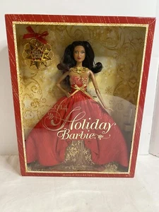 2014 Holiday Barbie w/Ornament African American Collector Doll Toy Red New Box - Picture 1 of 6