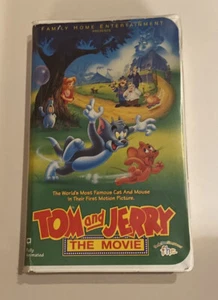 Tom and Jerry~The Movie (VHS-1993) Clamshell Fully Animated Cartoon Classic! - Picture 1 of 5