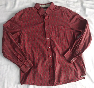 Camisa a Cuadros Madison Heritage Tartans Talla XL Roja 100% Algodón Hombres Foto 1 de 4