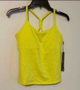 Kyodan Tank Top Built in Bra Yellow Women’s Petite Small Workout Tank New - Picture 1 of 1