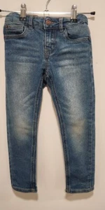 Lucky Brand Little Kids Size 4/5 Blue Jean Skinny Pants Adjustable Waist - Picture 1 of 8
