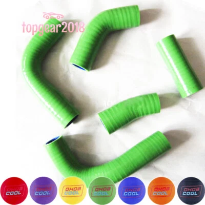 Juego de mangueras de radiador de silicona verde para Kawasaki Ninja 250R 2008 2009 2010 11 2012 Foto 1 de 4