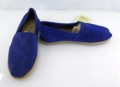 TOMS Shoes Alpargatas Royal Blue Sneakers Mismatch Womens 7/7.5 - Image 1 of 4
