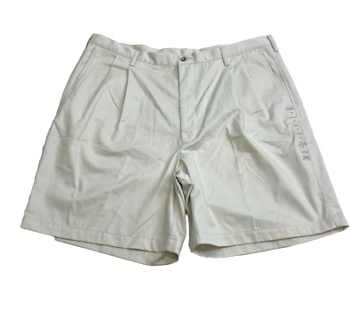 Pantalones Cortos Haggar Clásicos Caqui Para Hombre 42 Beige Sin Arrugas Plisados Americanos Preppy Foto 1 de 4