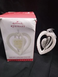 Hallmark 2015 Our 1st Christmas Together Porcelain Keepsake Ornament Tradition - Picture 1 of 9
