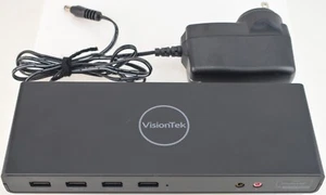 VisionTek VT4000 901005 Dual Display 4K USB 3.0/USB-C Docking Station - Picture 1 of 5