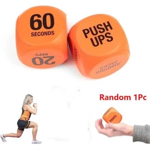 PU foaming Exercise Dice Orange Dice Fitness Dice New Fitness Decision - Picture 1 of 6
