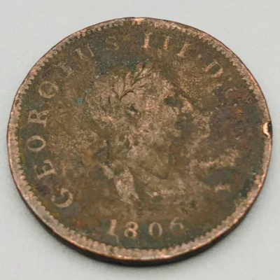 1806 George III 3rd Penny Coin (C44) - Image 1 of 2