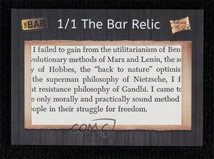 2018 The Bar Pieces of Past Hybrid Edition 1/1 Martin Luther King Jr #MLKJ a8x