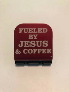 Fueled By Jesus & Coffee Laser Etched Aluminum Hat Clip Brim-it - Picture 1 of 7