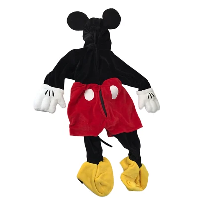Halloween Costume Mickey Mouse Disney Store Black Red Full Body Outfit 18-24 mos - Image 1 of 4