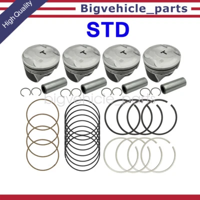 New STD Engine Piston & Ring For Hyundai Sonata Santa Fe Sport Kia Optima 2.0T Foto 1 de 4