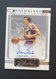 2020-21 Panini Flawless Enshrined Signatures /25 Silver Jerry West Lakers Auto - Picture 1 of 2
