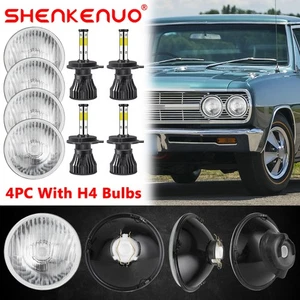 4 Piezas 5.75" 5 3/4" Faros LED Alto-Bajo Viga Sellada Para Chevy Impala El Camino - Imagen 1 de 19